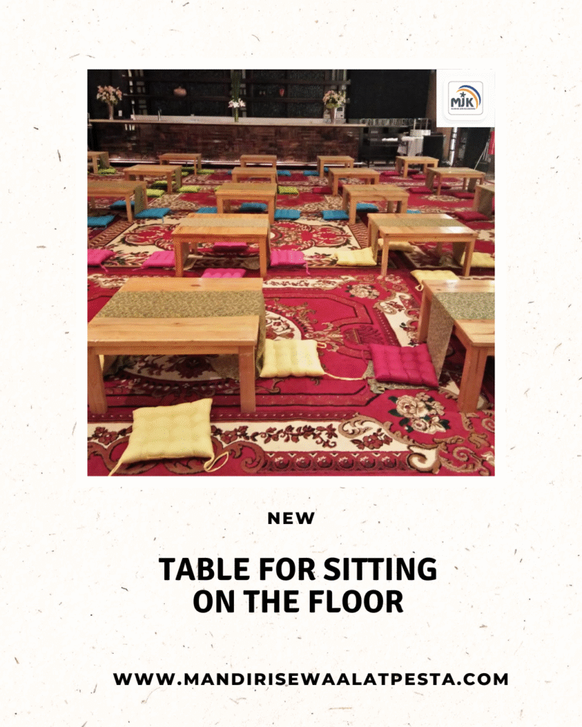 Gudang Sewa Meja Lesehan 80x80 Jakarta Pusat Cikini