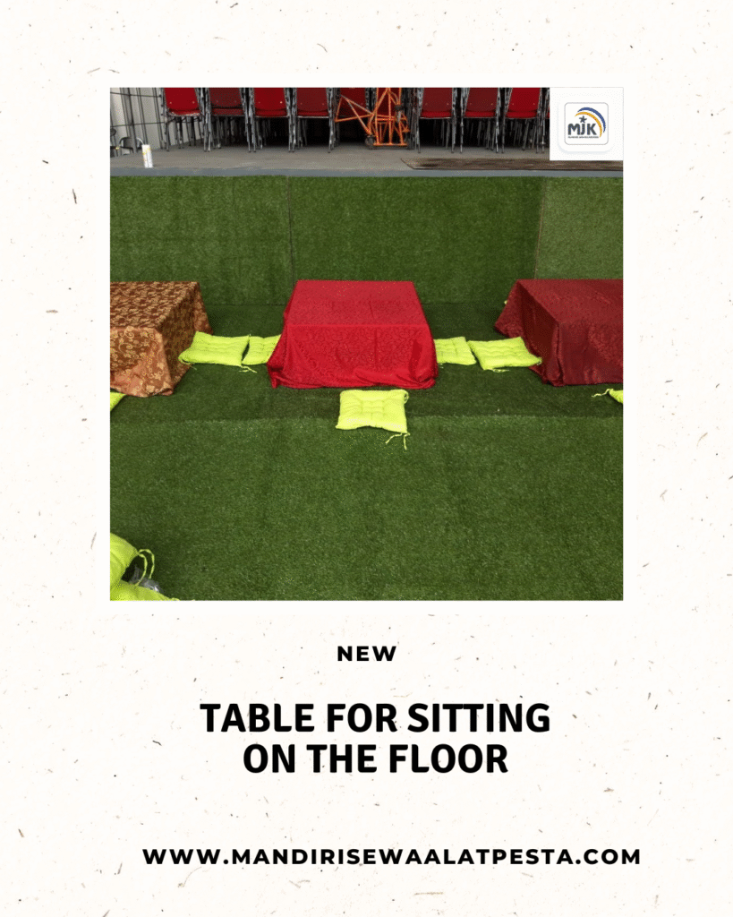 Gudang Sewa Meja Lesehan 80x80 Jakarta Pusat Cikini