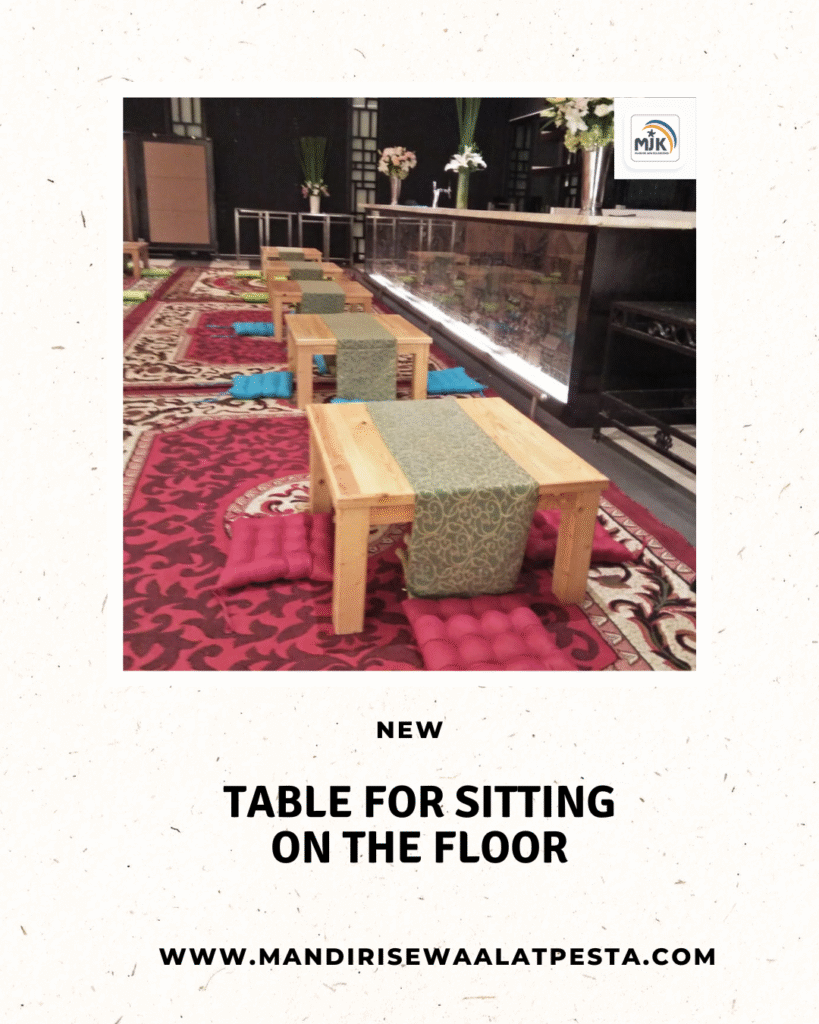 Gudang Sewa Meja Lesehan 80x80 Jakarta Pusat Cikini