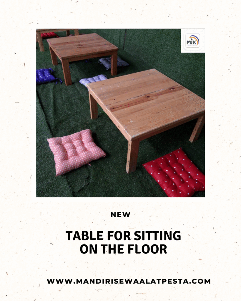 Gudang Sewa Meja Lesehan 80x80 Jakarta Pusat Cikini