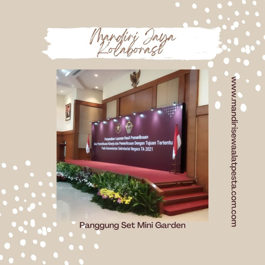 Penyewaan Panggung Set Mini Garden Jakarta Pusat Kartini