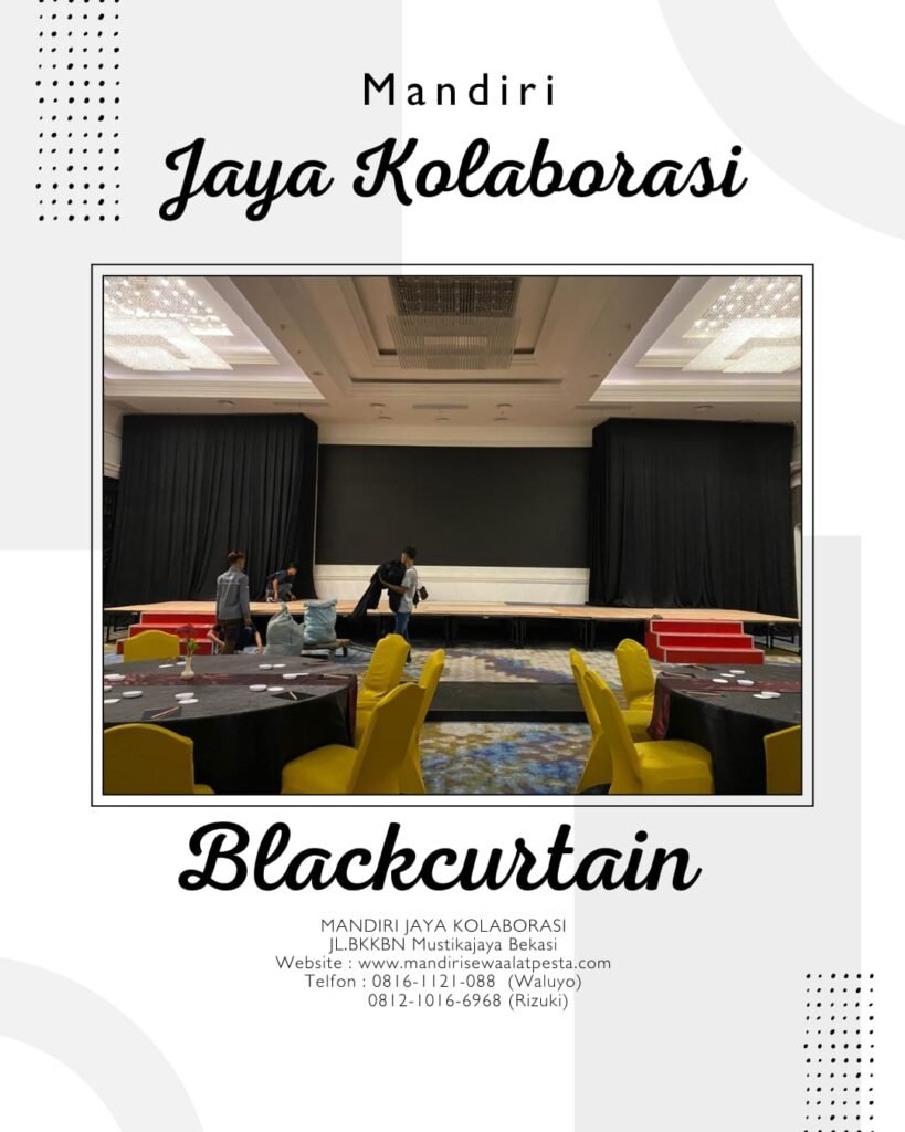 Gudang Sewa Black Curtain Jakarta Timur Cijantung