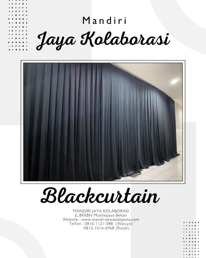 Gudang Sewa Black Curtain Jakarta Timur Cijantung