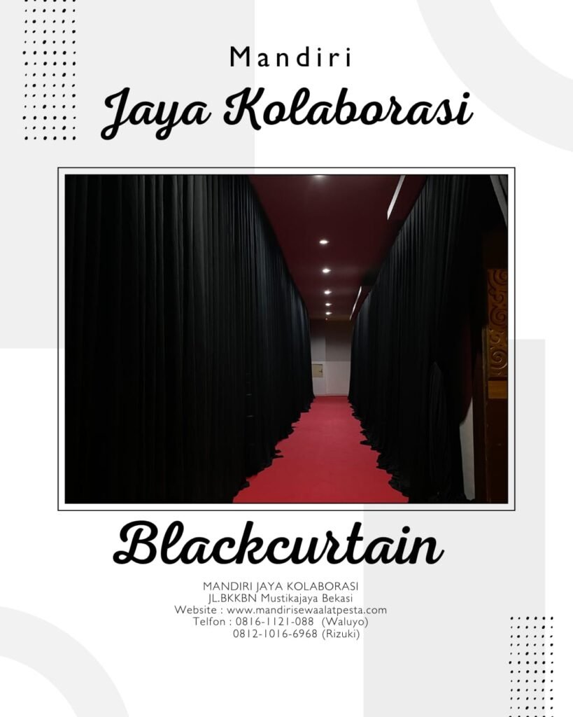 Gudang Sewa Black Curtain Jakarta Timur Cijantung